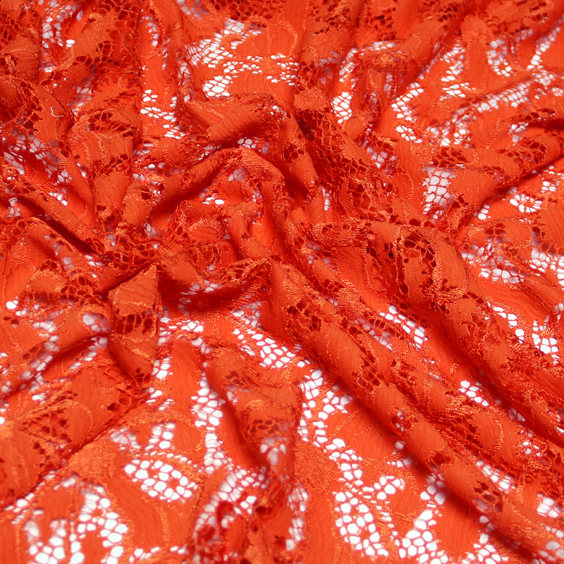 Dentelle de Calais - Fleur orange