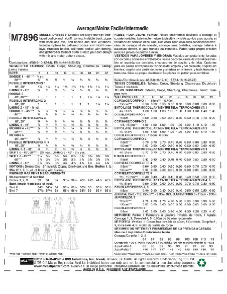 Patron McCall's 7896.A5 - Robes