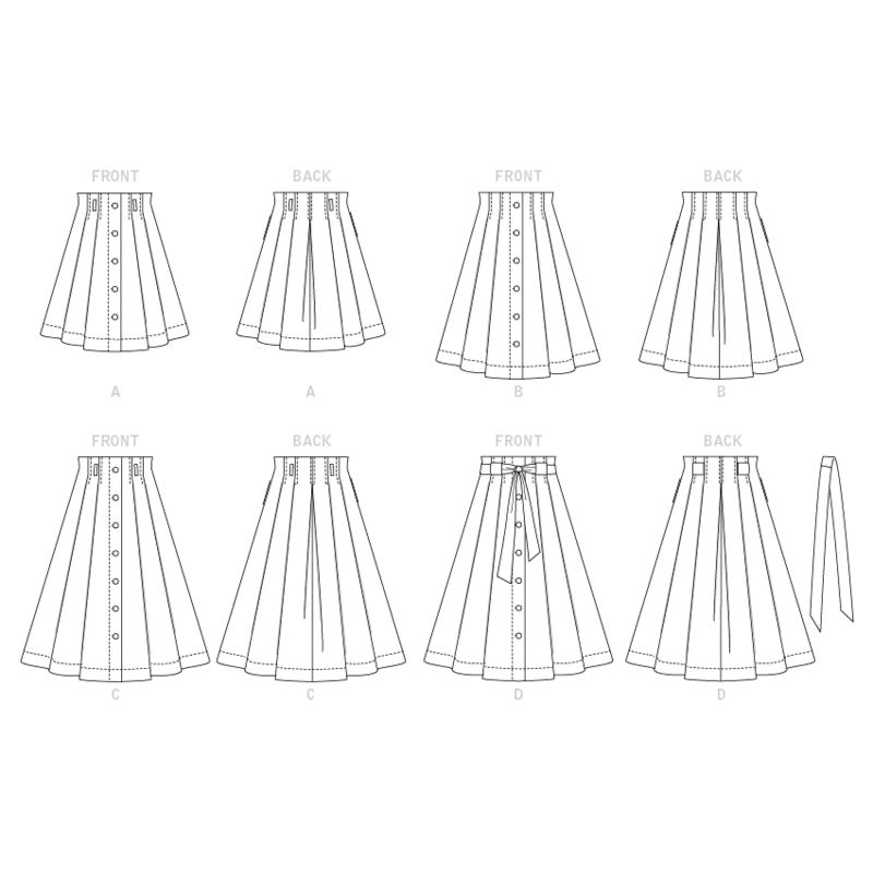 Patron McCall's 7906.A5 - Jupes