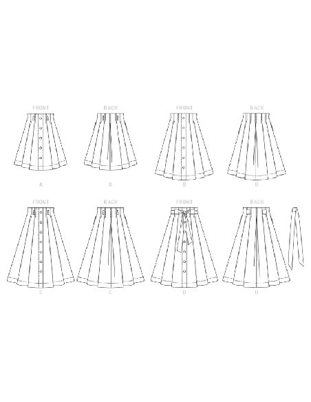 Patron McCall's 7906.A5 - Jupes