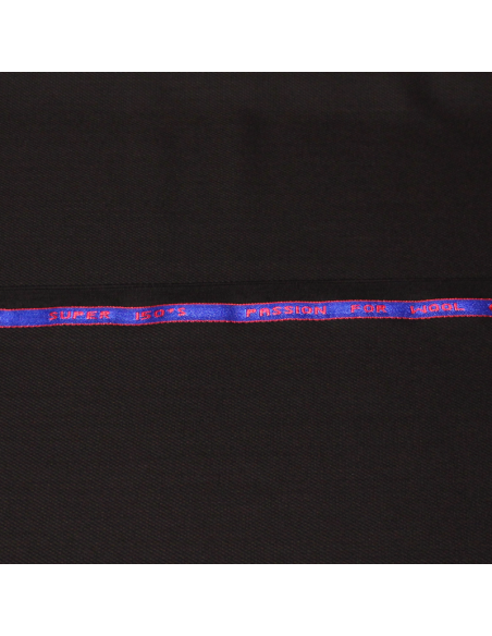 Tissu tailleur 100% laine super 150 - Caviar marron