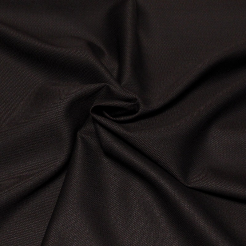 Tissu tailleur 100% laine super 150 - Caviar marron