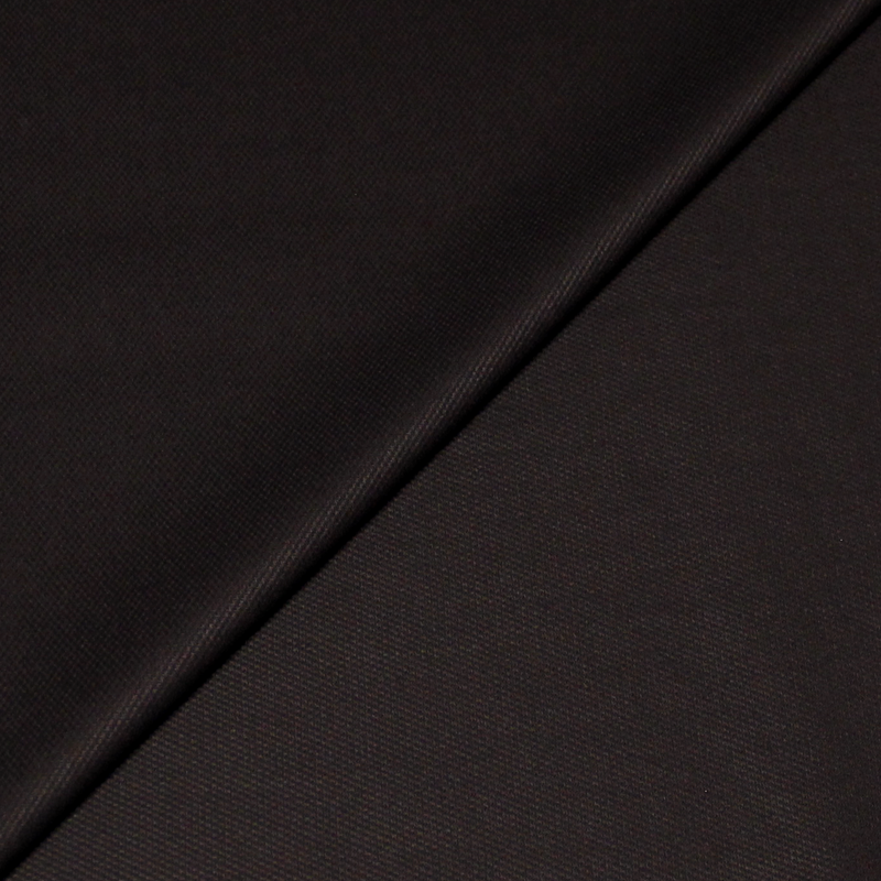 Tissu tailleur 100% laine super 150 - Caviar marron