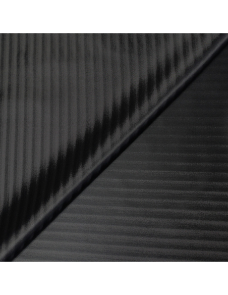 Doublure acétate & viscose changeant  - Effet rayure gris