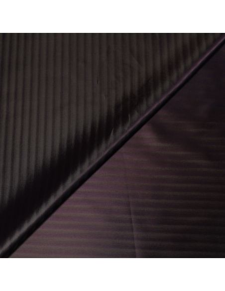 Doublure acétate & viscose changeant  - Effet rayure violet