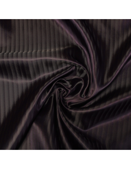 Doublure acétate & viscose changeant  - Effet rayure violet