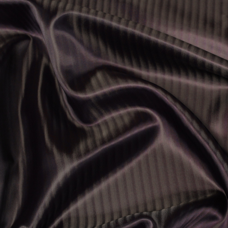 Doublure acétate & viscose changeant  - Effet rayure violet