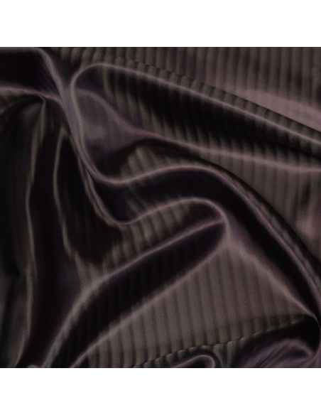 Doublure acétate & viscose changeant  - Effet rayure violet
