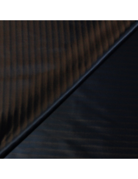 Doublure acétate & viscose changeant  - Effet rayure orange