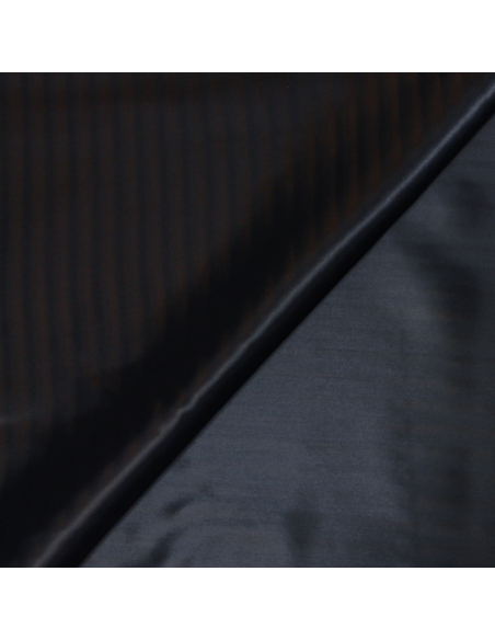 Doublure acétate & viscose changeant  - Effet rayure marine