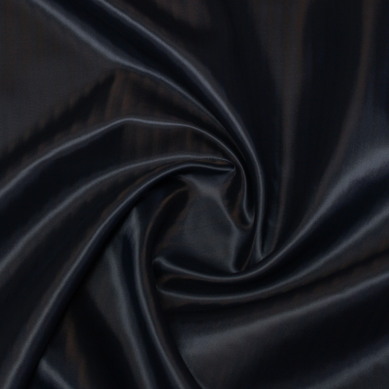 Doublure acétate & viscose changeant  - Effet rayure marine