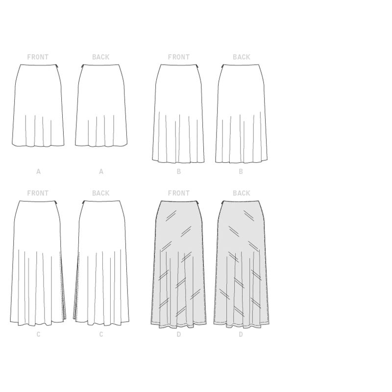 Patron McCall's 7931.A5 - Jupes