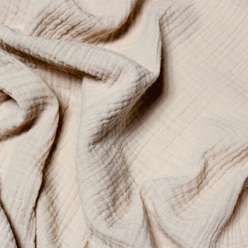 Double gaze 100% coton - Beige
