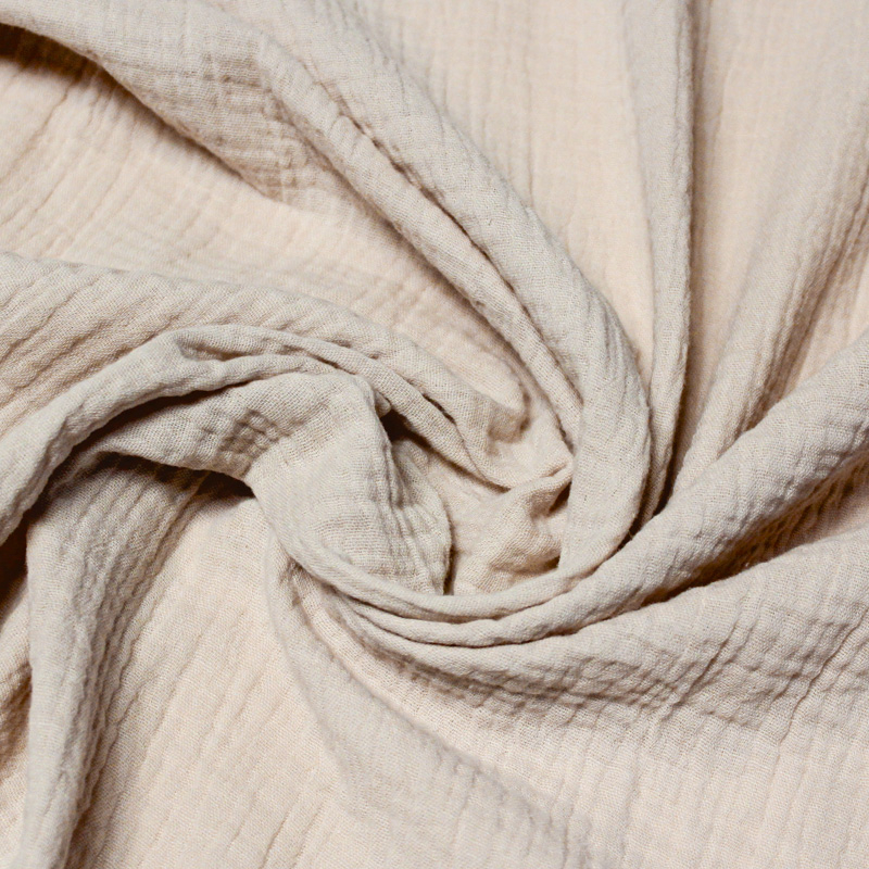 Double gaze 100% coton - Beige