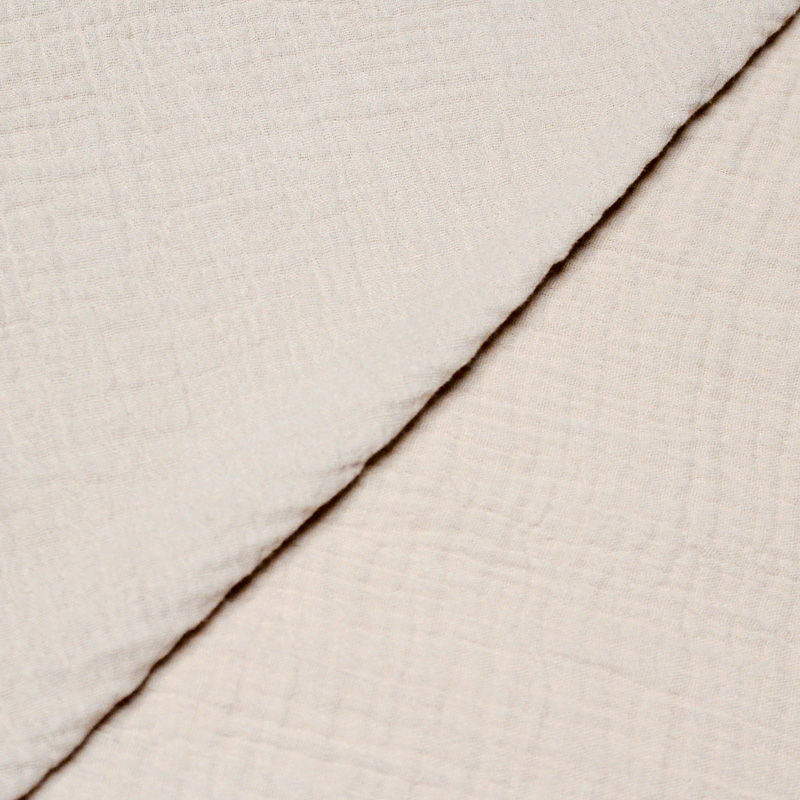 Double gaze 100% coton - Beige