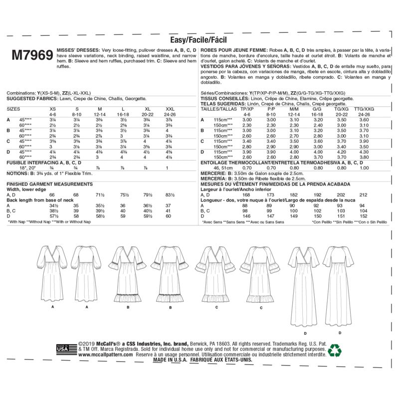 Patron McCall's 7969.Y - Robes