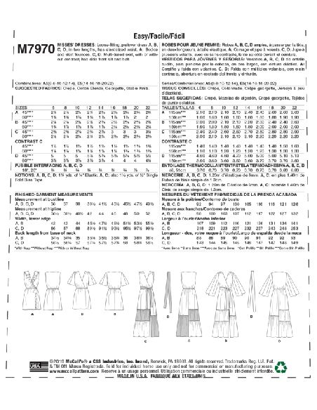 Patron McCall's 7970.A5 - Robes