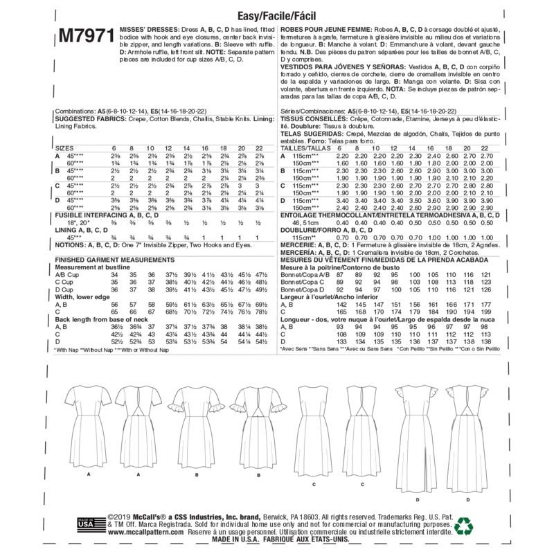 Patron McCall's 7971.A5 - Robes