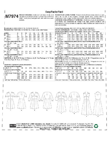 Patron McCall's 7974.A5 - Robes