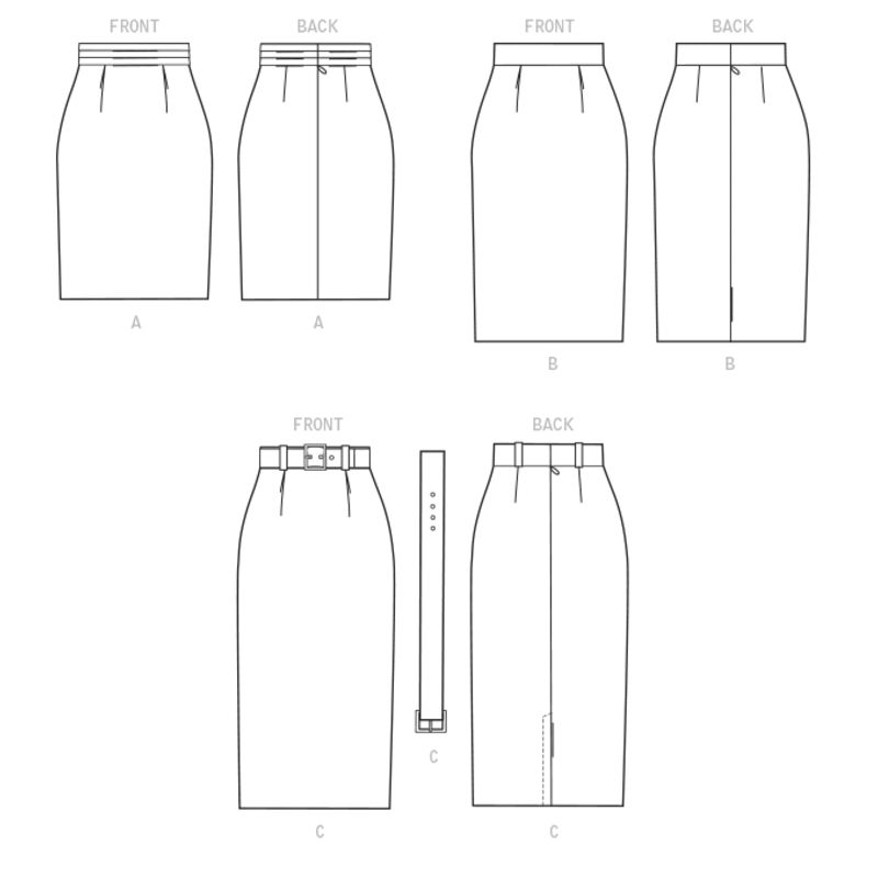 Patron McCall's 8004.A5 - Jupes