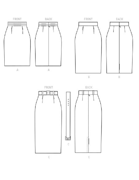 Patron McCall's 8004.A5 - Jupes