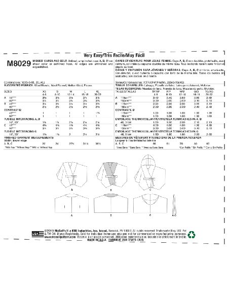 Patron McCall's 8029.Y - Capes