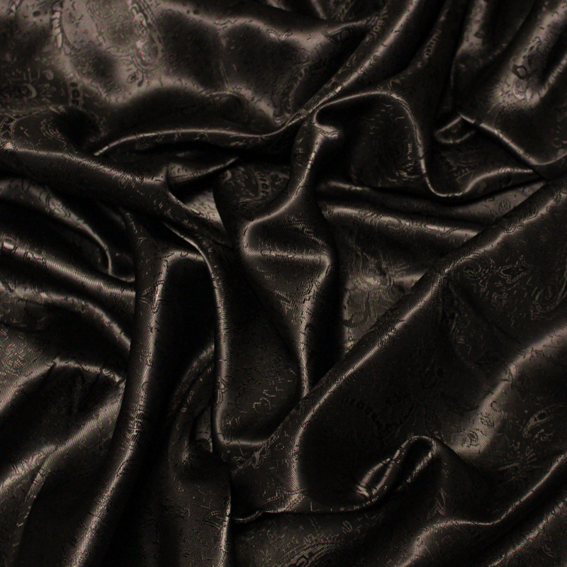 Doublure jacquard - Cachemire marron