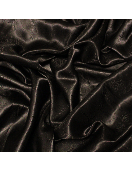 Doublure jacquard - Cachemire marron