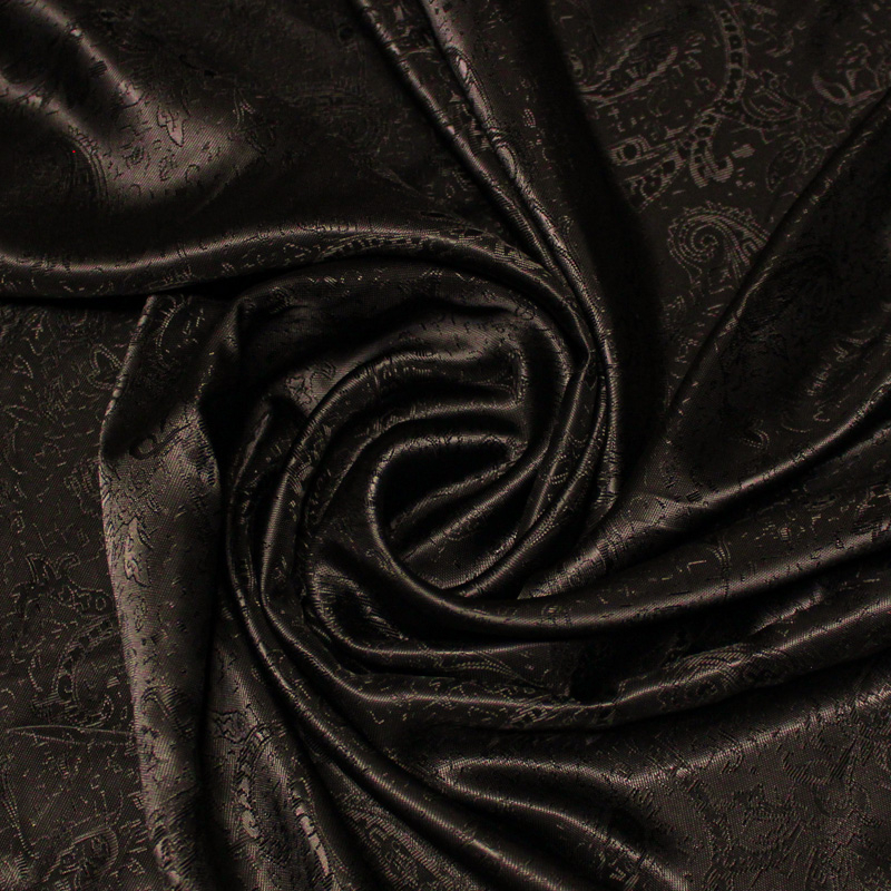 Doublure jacquard - Cachemire marron