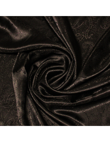 Doublure jacquard - Cachemire marron