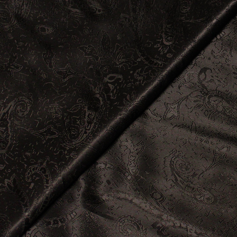 Doublure jacquard - Cachemire marron