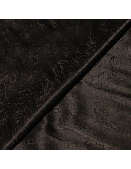 Doublure jacquard - Cachemire marron