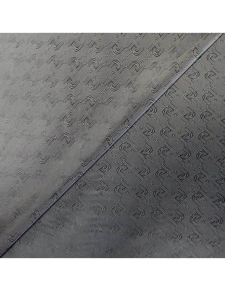 Doublure jacquard acétate & viscose - Géométrie grise