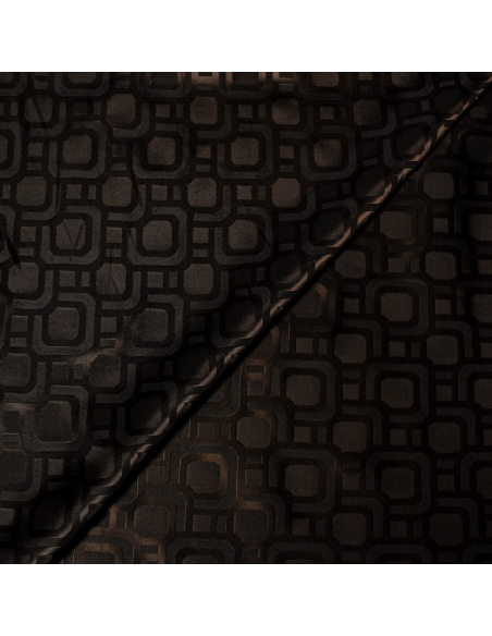 Doublure jacquard - Art déco marron