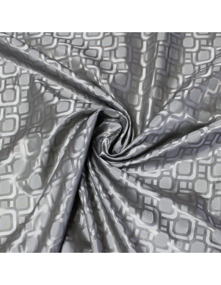 Doublure jacquard - Art déco gris