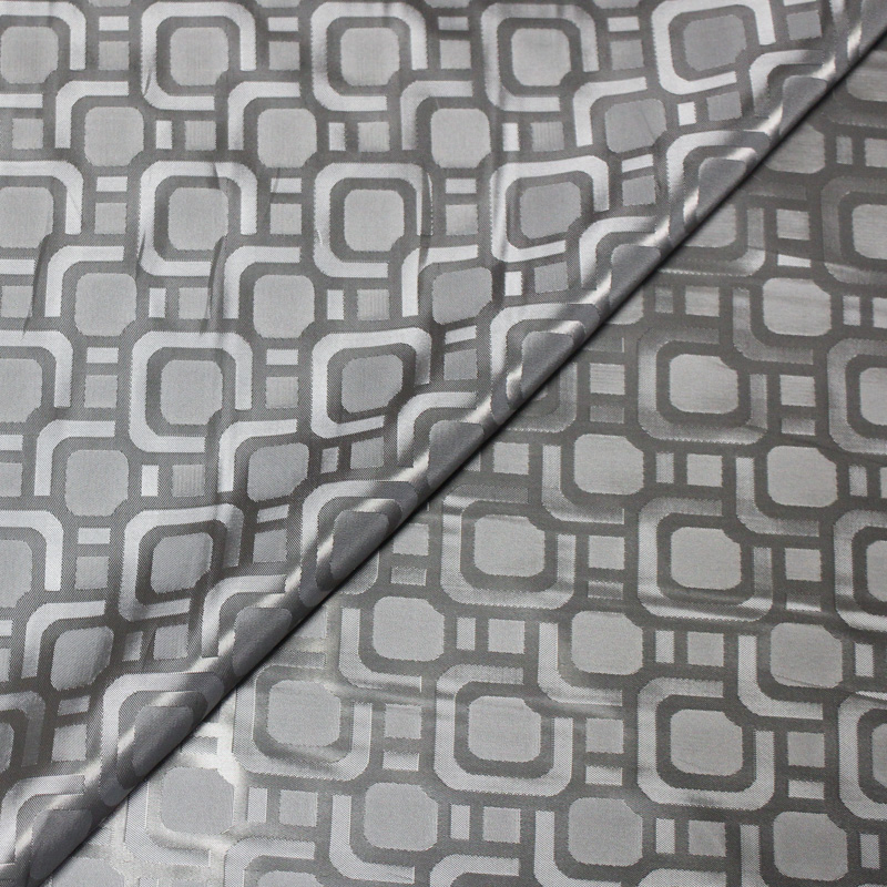 Doublure jacquard - Art déco gris