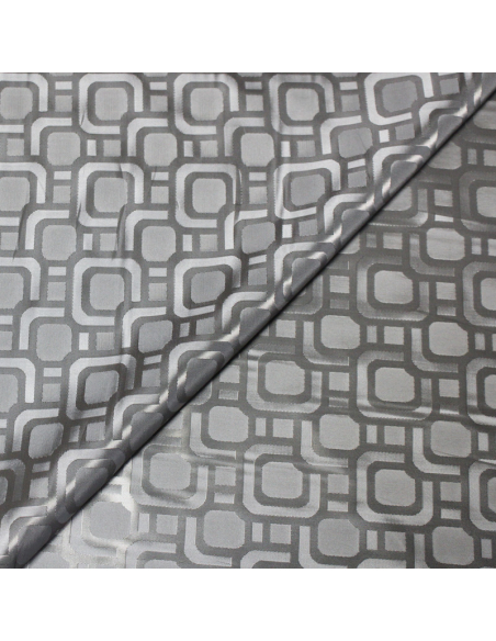 Doublure jacquard - Art déco gris
