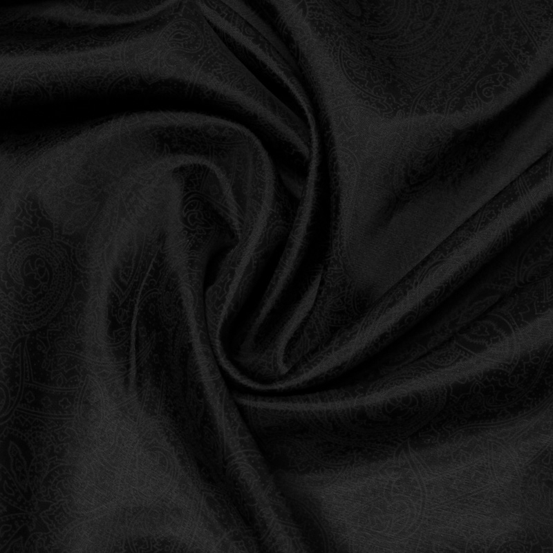 Doublure 100% viscose - Cachemire noir