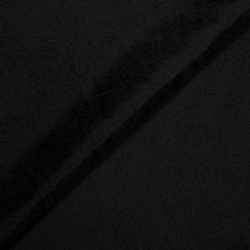 Doublure 100% viscose - Cachemire noir