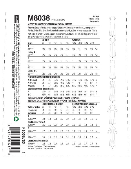 Patron McCall's 8038.B5 - Robe