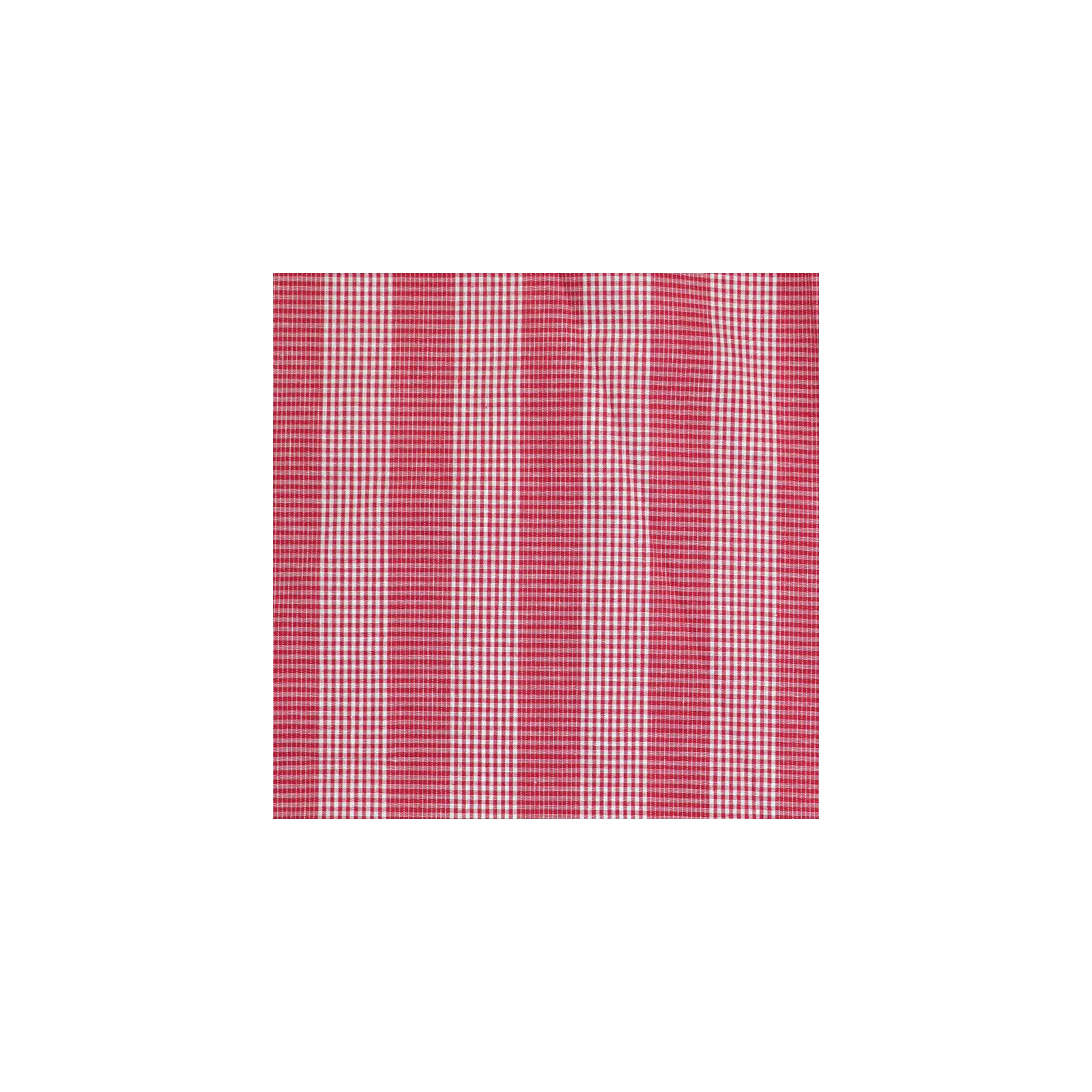 Coton tissé teint à petits carreaux rouge et blanc