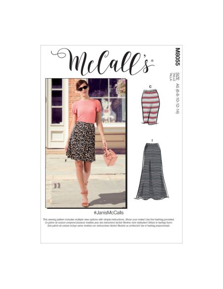 Patron McCall's 8055.A5 - Jupes