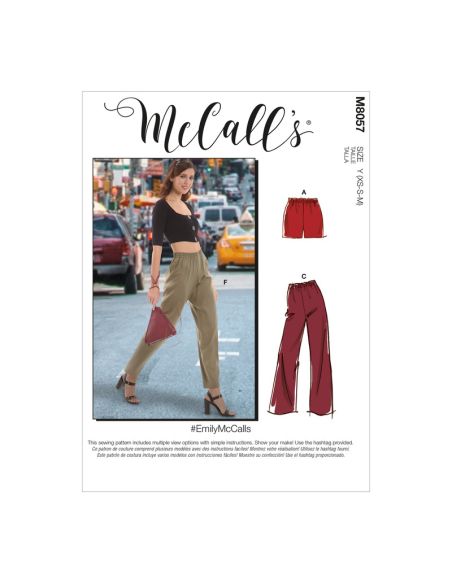 Patron McCall's 8057.Y - Short et pantalon