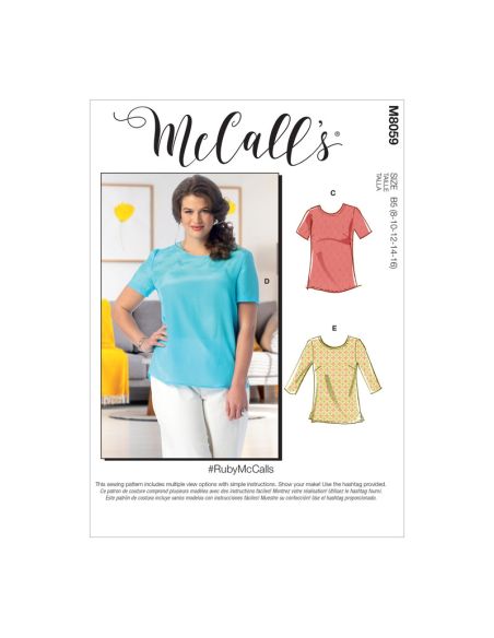 Patron McCall's 8059.B5 - Hauts et tuniques