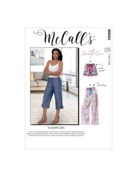 Patron McCall's 8063.Y - Short et pantalon