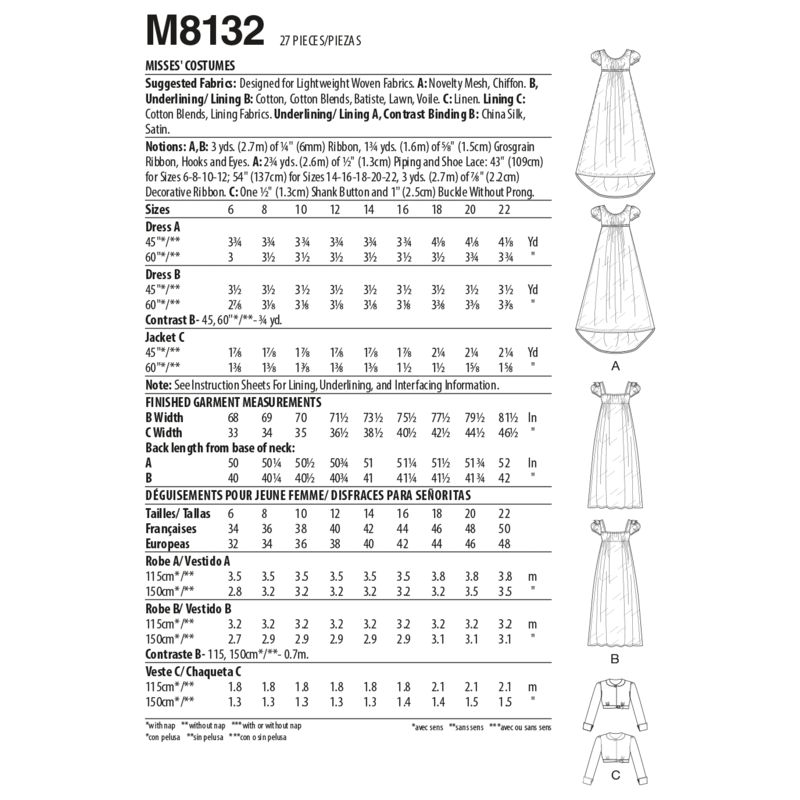 Patron McCall's 8132.A5 - Déguisement
