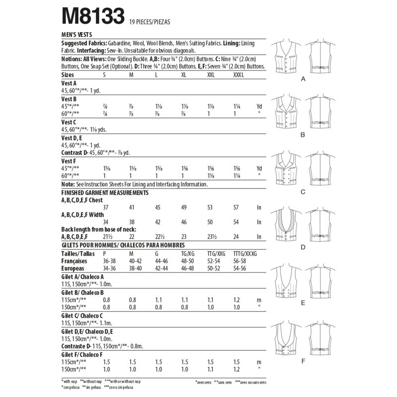 Patron McCall's 8133.A - Gilets