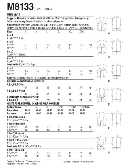 Patron McCall's 8133.A - Gilets