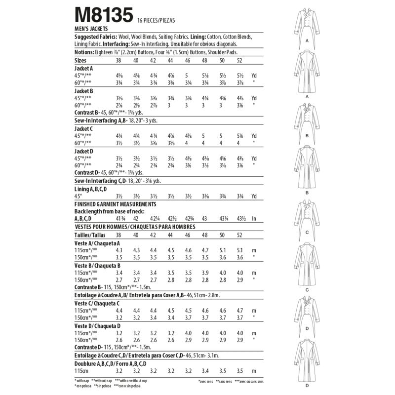Patron McCall's 8135.MQQ - Vestes
