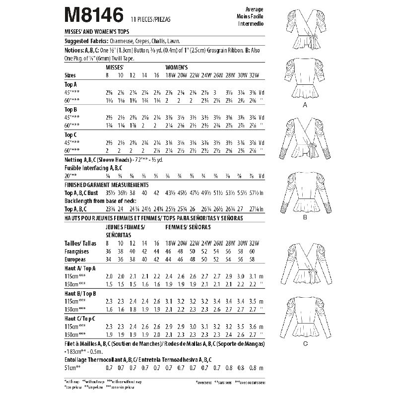 Patron McCall's 8146.B5 - Hauts